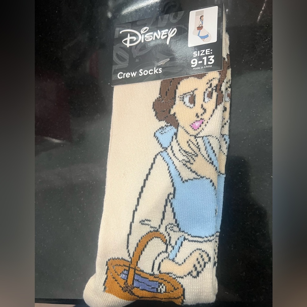 Disney Belle from Beauty and the Beast socks